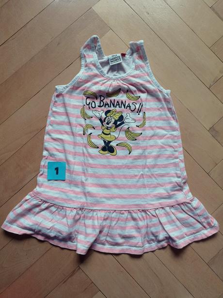 Šaty 98/104 minnie, disney,98