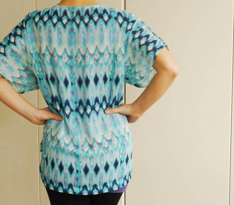 Prusvitna tyrkysova bluza h&m, h&m,xs