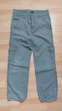 Kalhoty plátěné kapsáče, h&m,164