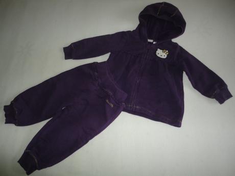 Teplákovka hello kitty z h+m, vel. 9 - 12 měsíců, h&m,80