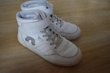 Kotníčkové dívčí tenisky h&m s duhou, velikost 34, h&m,34