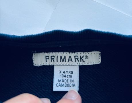 D79/ mikina modrá - v.3/4 roky, primark,104