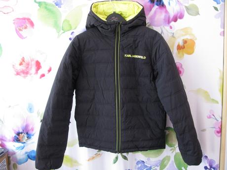 Dětská oboustranná zimní bunda s kapucí karl l., 152