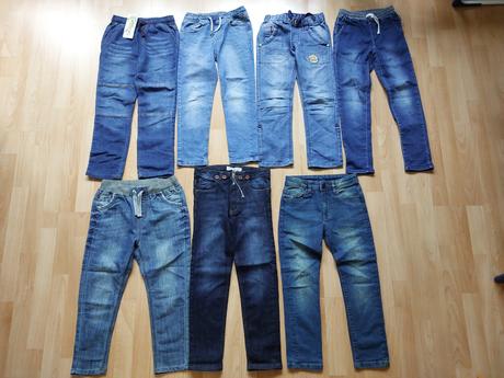 Džíny, rifle, kalhoty, vel. 122, některé nenošené, coccodrillo,122