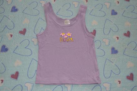 Fialové tílko, tričko bez rukávu, 110