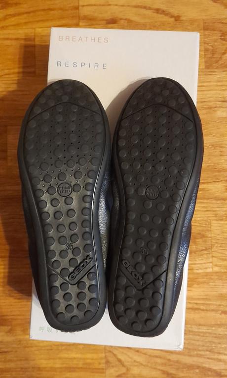 Nové kožené dívčí baleriny geox respira v.35, geox,35