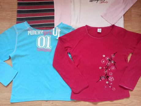 Trika dívčí s dlouhým rukávem vel.122-140, 122