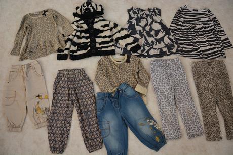 Safari komplet od nextu - slon, žirafa, 104–116