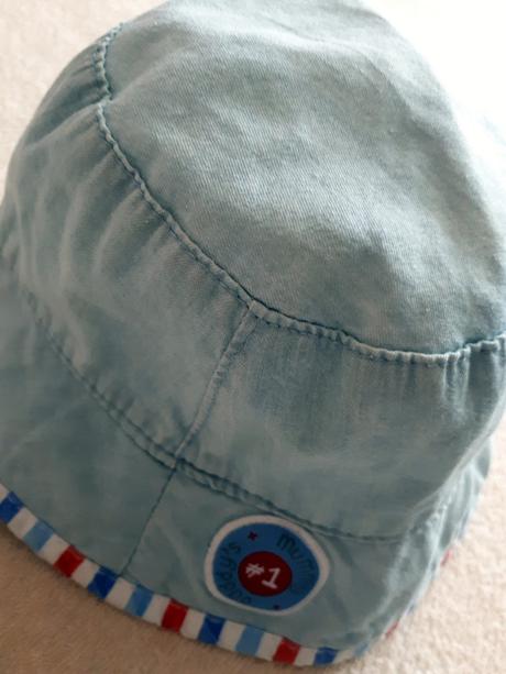 Kojenecký letní klobouk, klobouček, světle modrý, 50