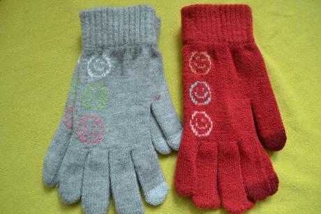 Moderní strečové teplé rukavice,dotykové na mobil, 158 / l / m / s / xs