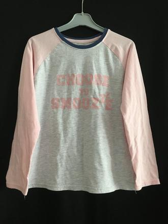 Pyžamové triko šedorůžové, 134