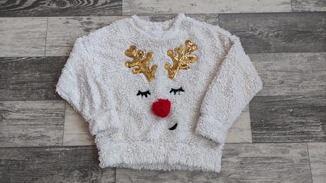 Svetr vánoční dívčí 104/110, 104