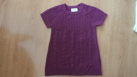 2x triko dlouhý rukáv + pletená vesta č.265, 86