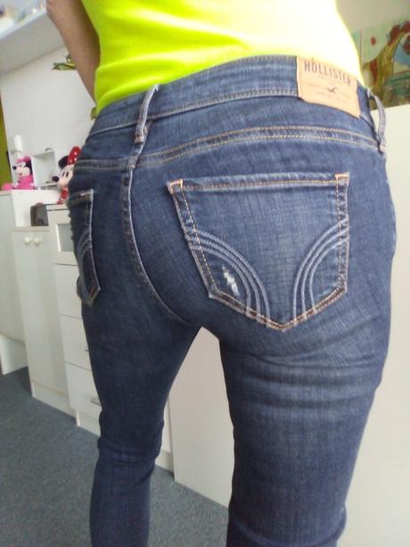 Trhané skinny zn.hollister" vel."27", hollister