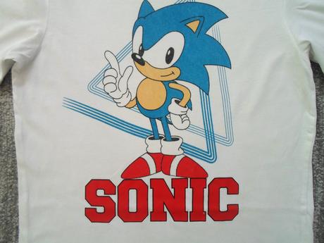 Bílé tričko triko krátký rukáv sonic, reserved,158