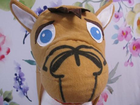 Karnevalový kostým, maska oslík,