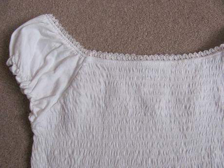 Bílá dívčí halenka, 140