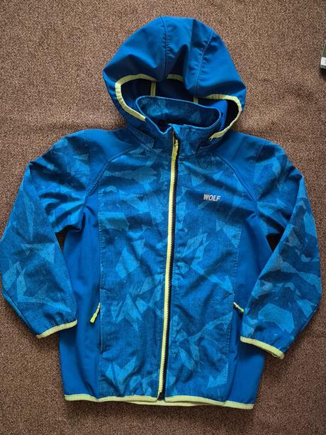 Chlapecká softshelová bunda wolf vel. 128/134, wolf,128