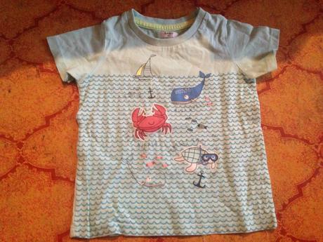 Klučičí tričko moře, velryba, krab, želva, pepco,80