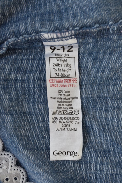 Šaty vel. 9 - 12 m, george,80