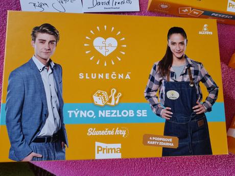 Hra, karty slunečná, podpisové karty, 