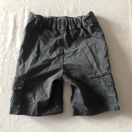 Vel. 98 šedé plátěné šortky, 98