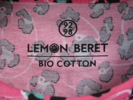 Letní růžové bavlněné elastické šaty lemon beret, 98