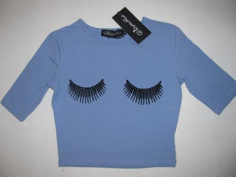 Elastické tričko crop top, xs