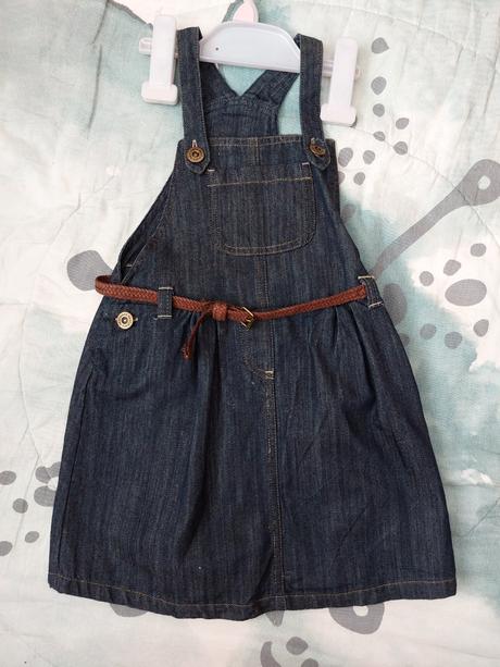 Džínová sukně s laclem, next,110