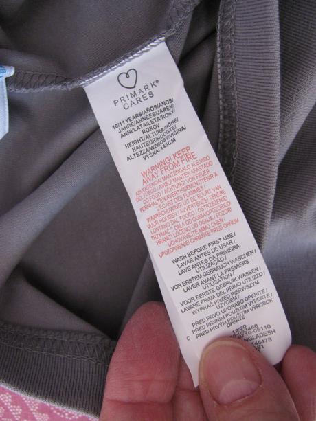 Dětské bavlněné šedé legíny, primark,146