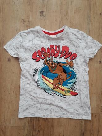 Tricko krátký rukáv scooby doo nové, 122