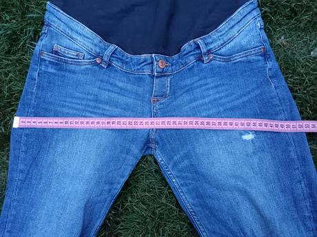 Těhotenské trhané/drbané rifleh&m slimboyfriend 38, h&m,38