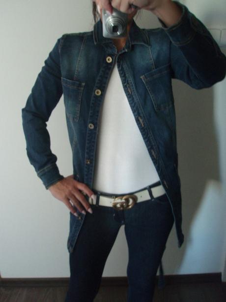 Modrá riflová/džínová bunda dolce & rosa, m