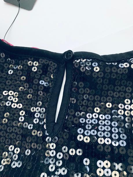 Ob/ tílko černé s flitry  - v.10/11 let, young dimension,146