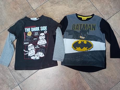 Trička star wars, batman, vel. 116, 116