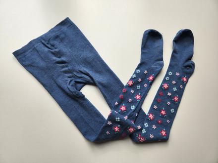 Květované punčocháče punčochy vel. 146-152-158, 152