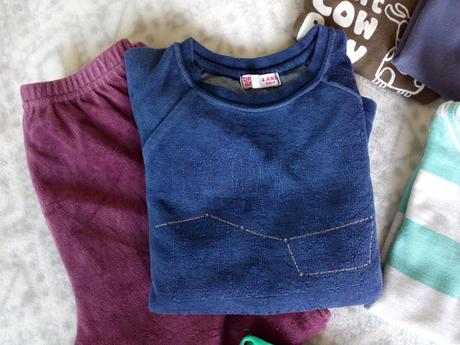 Bavlněná trička 4ks, semišové pyžamo, tílko, 104–116