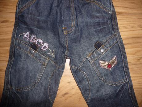 Džínové kalhoty small gang 9-12m vel.80, 80