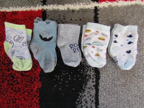 Ponožky pro miminko vel. 56/62 -5 ks, disney,56