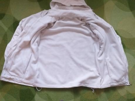 Bílá větrovka/lehká bunda s flískou vel. xl/xxl, xl