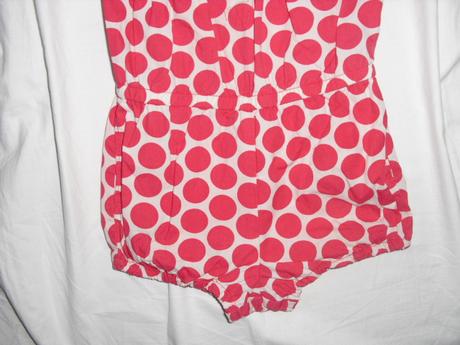 Luxusní letní puntikatý overal, gap,92