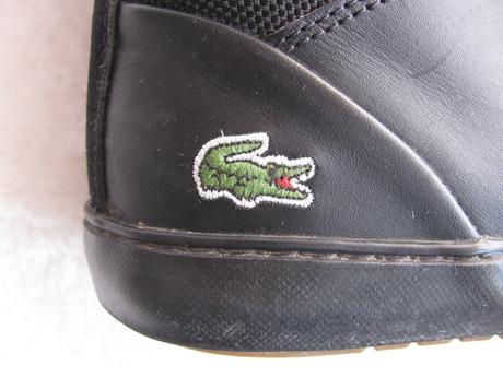 Dámské černé kožené boty, tenisky model ampthill, lacoste,38