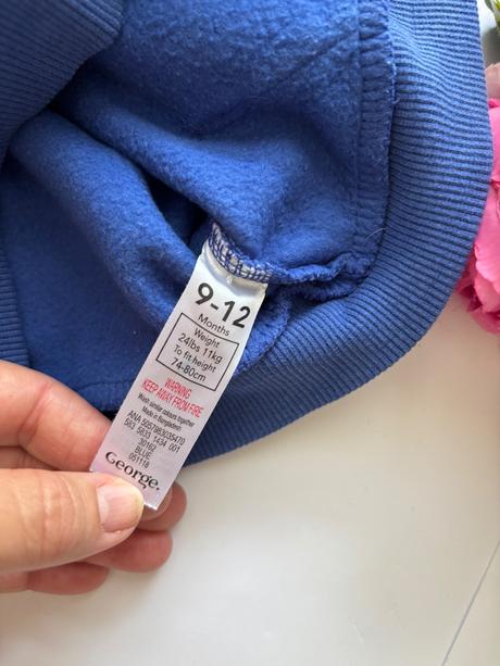 Mikina modrá - v.9/12 měs., george,80