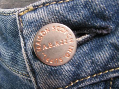 Dámské, dívčí strečové džíny, krátký sed, m