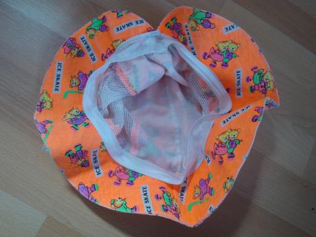 Klobouček letní pro holčičky - oranžový, 104