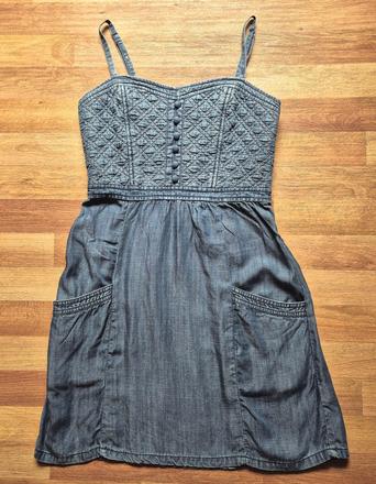 Riflové letní šaty,vel,xs/s, american eagle,xs