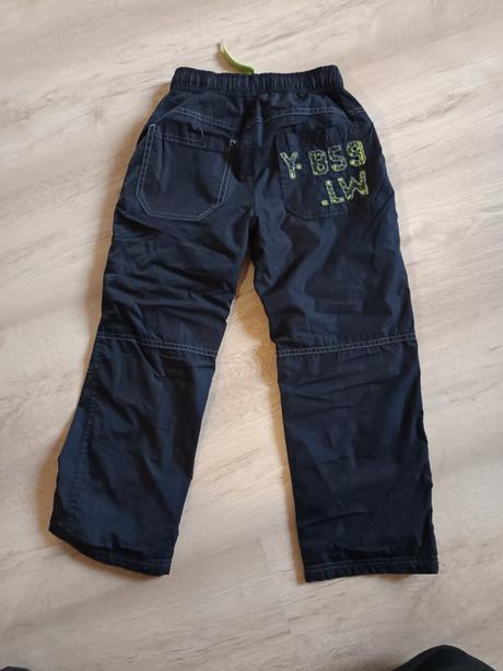 Kalhoty šusťákové podšité, lewro,116