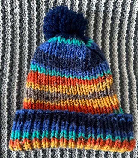 Pletená čepice z vlny, 