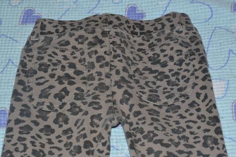 Legínky ham, s gepardím vzorem, džegíny, kapsičky, h&m,116