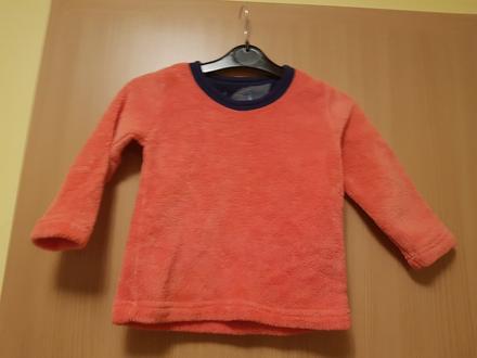 Fleesová mikina. značka ani velikost neuvedena., 86